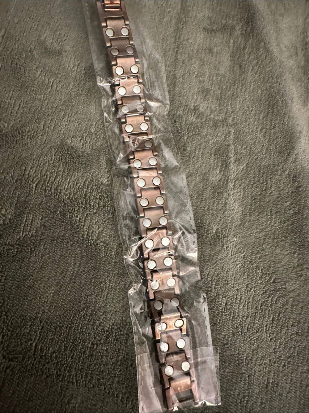 Men's Wooden Link Bracelet - Brown